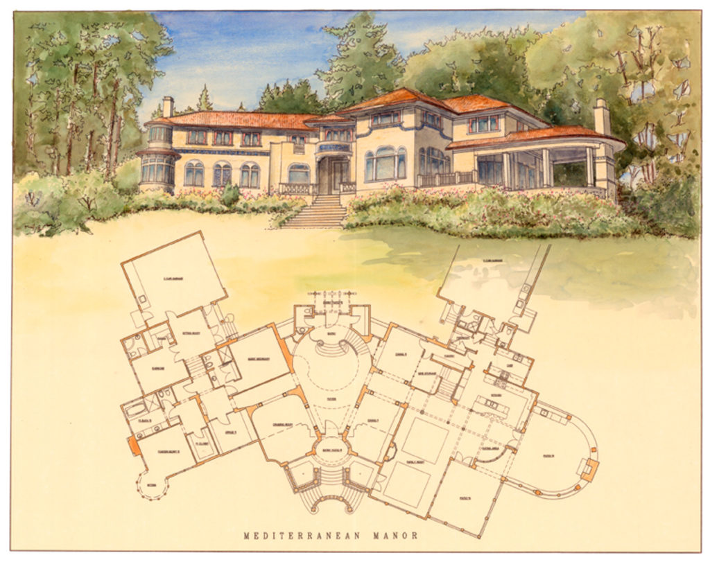 Mediterranean style home in Bothell.