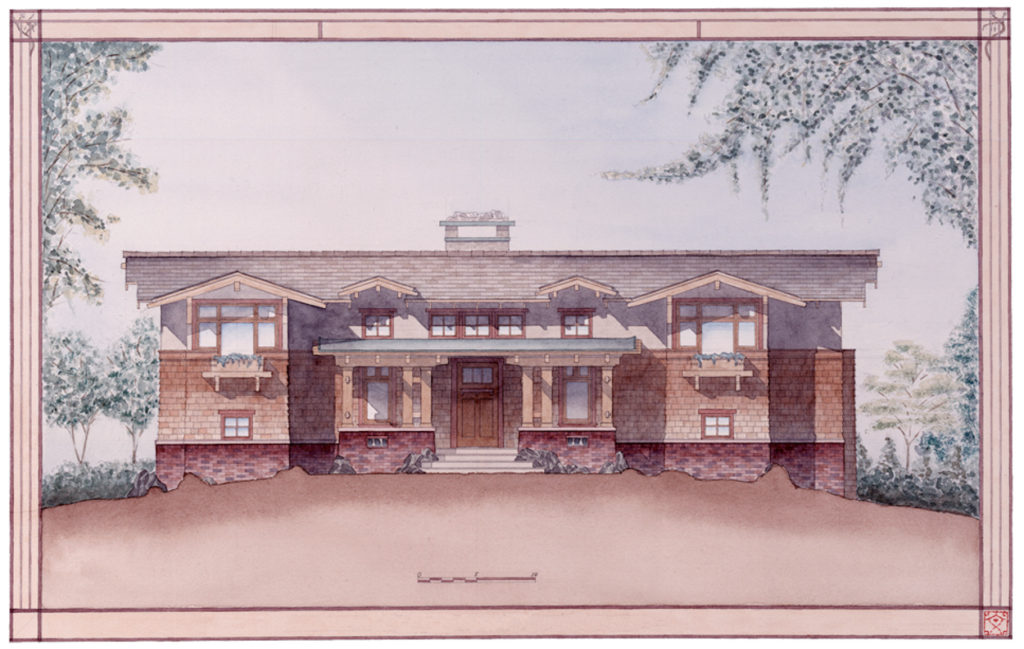 Craftsman style architecture.